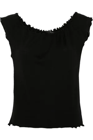 Gucci Top sin mangas con borde estilo lechuga