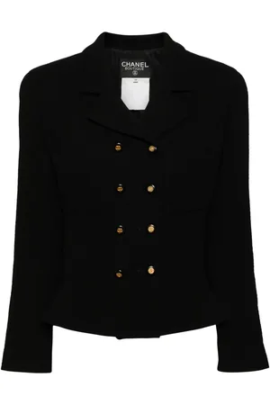 CHANEL Chaqueta con doble botonadura del logo CC 2000