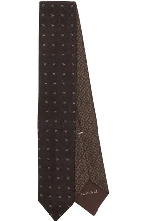 CANALI Corbata con motivo en jacquard