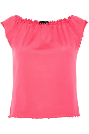 Gucci Top sin mangas con borde estilo lechuga