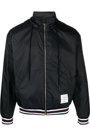 Thom Browne Chaqueta liviana con parche del logo