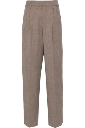 Beaufille Pantalones rectos plisados