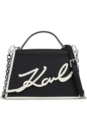 Karl Lagerfeld Bolso Signature con asa en la parte superior