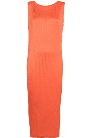 Issey Miyake Vestido midi Diffused