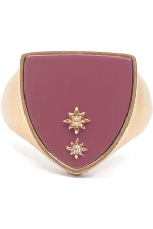 Maison Margiela Anillo con sello y aplique de estrella