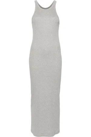 Totême Vestido largo de canalé fino