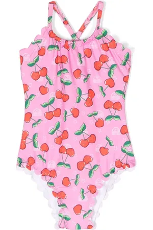 Chiara Ferragni Bañador con cerezas estampadas