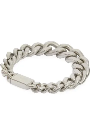 Jil Sander Pulsera de cadena con logo grabado