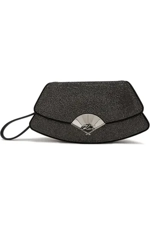 Karl Lagerfeld Bolso de mano Archive Fan con strass