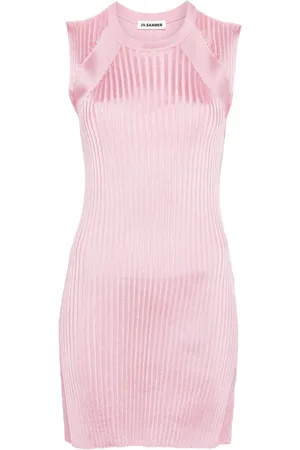 Jil Sander Túnica de canalé ancho sin mangas