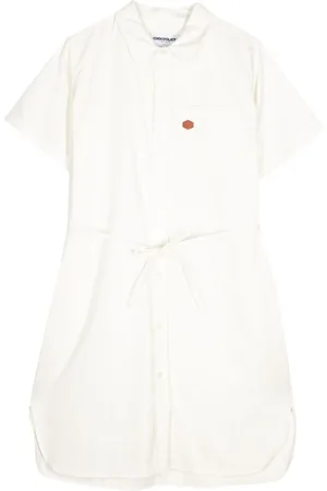 Chocoolate Vestido camisero con cintura anudada