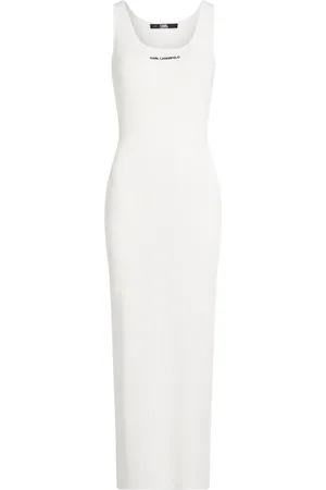 Karl Lagerfeld Vestido midi de canalé