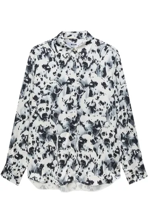 Msgm Camisa con estampado abstracto