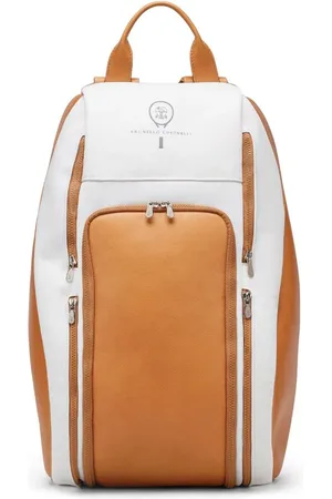 Brunello Cucinelli Mochila con logo estampado