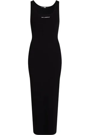 Karl Lagerfeld Vestido midi de canalé