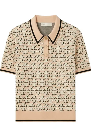 Tory Burch Polo con monograma en jacquard