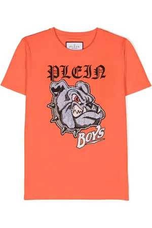 Philipp Plein Camiseta con apliques de cristal