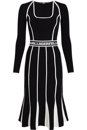 Karl Lagerfeld Vestido de punto midi Transformer