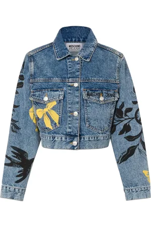 Moschino Chaqueta vaquera con estampado gráfico