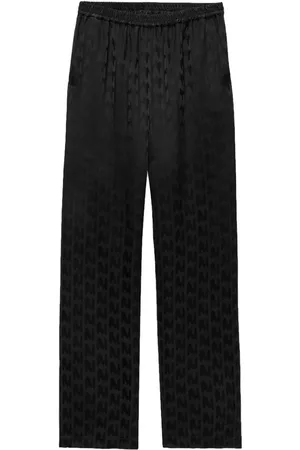 Msgm Pantalones rectos con cintura elástica