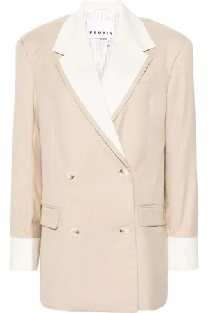 REMAIN Blazer de dos tonos con doble botonadura