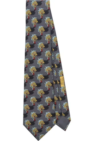 Hermès Corbata con estampado gráfico 2000