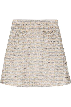 SHIATZY CHEN Minifalda acampanada de tweed