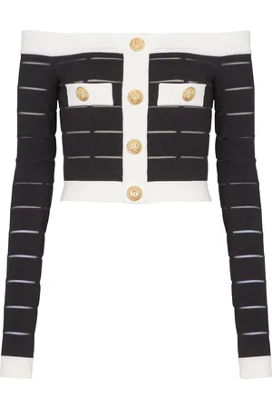 Balmain Top con hombros descubiertos
