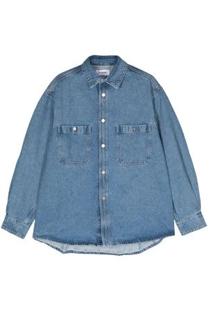 Hed Mayner Camisa vaquera con cuello clásico