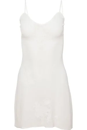 FLEUR DU MAL Vestido corto de punto calado con encaje