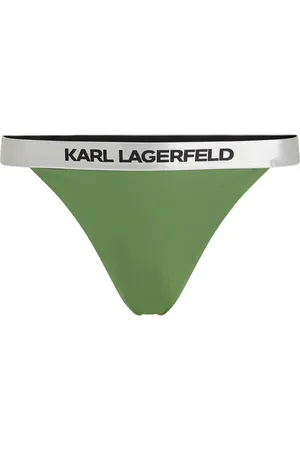 Karl Lagerfeld Bragas de bikini con logo en la cinturilla