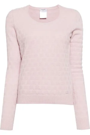 CHANEL Top texturizado a cuadros 2002