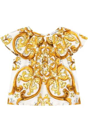 Dolce & Gabbana Blusa con estampado mayólica