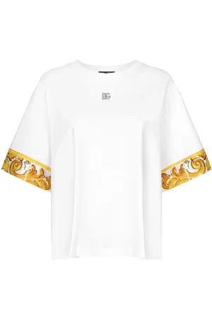 Dolce & Gabbana Camiseta con ribete mayólióca