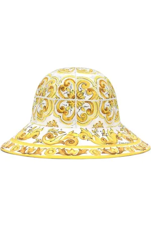 Dolce & Gabbana Sombrero de pescador con estampado mayólica
