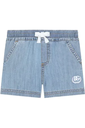 Dolce & Gabbana Pantalones vaqueros cortos con logo bordado