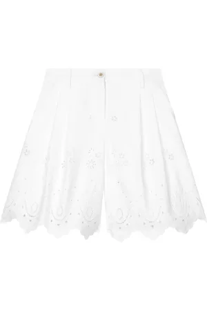 Dolce & Gabbana Pantalones cortos con bordado inglés