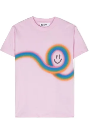 Molo Camiseta Roxo con estampado de grafiti