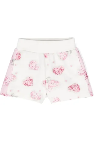 MONNALISA Pantalones cortos con motivo floral y de corazón