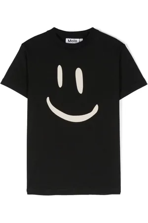 Molo Camiseta Roxo con estampado smile