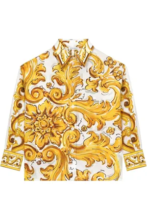 Dolce & Gabbana Camisa con motivo mayólica