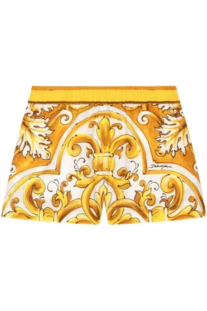 Dolce & Gabbana Bermudas con estampado Mayólica de popelina