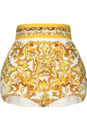 Dolce & Gabbana Pantalones cortos con estampado mayólica