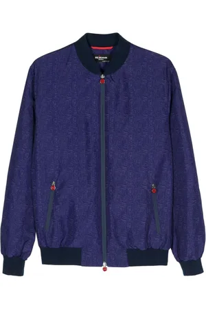 Kiton Chaqueta bómber con estampado moteado