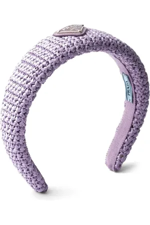 Prada Diadema con logo triangular