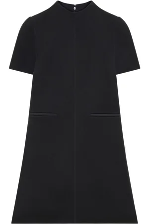 Courrèges Vestido corto acampanado de sarga
