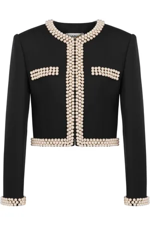 Moschino Blazer con detalle de perlas artificiales