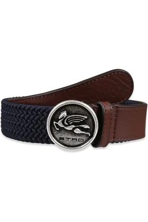 Etro Cinturón con hebilla del logo grabada