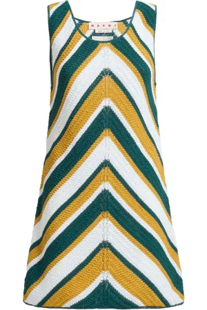 Marni Vestido corto de punto a rayas