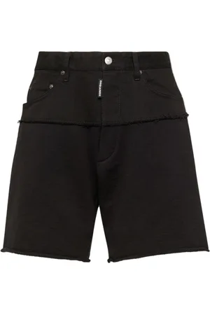 Dsquared2 Pantalones vaqueros cortos con ribetes